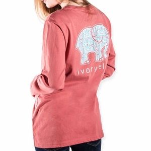 IVORY ELLA Pink Long Sleeve Hamsa Pattern